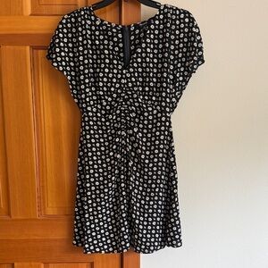 Madewell Black and White Floral Mini Dress